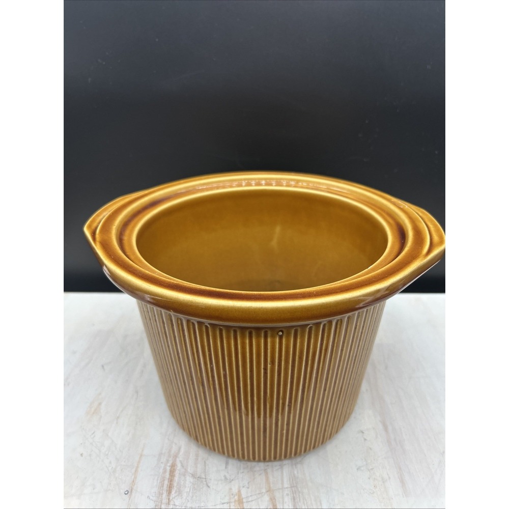 Rival Crock Pot 3150 3.5 Qt Stoneware Insert Bowl Tan OEM Replacement Crock